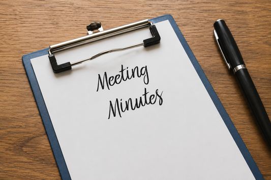 Meeting Agendas, Transcribing & Minutes